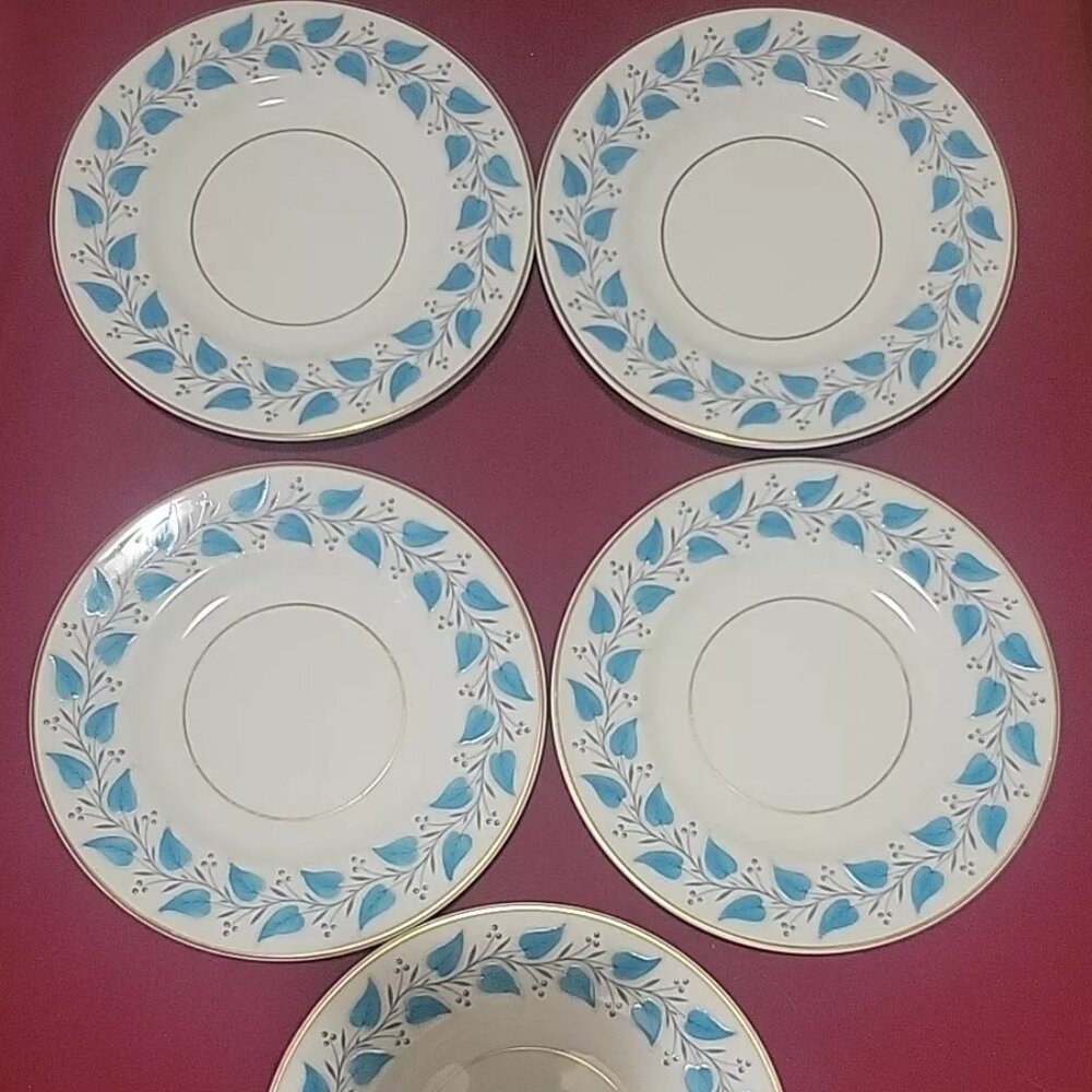 Vintage Set Of 5 Coventry Royal Doulton Dessert Plates Cake Pie